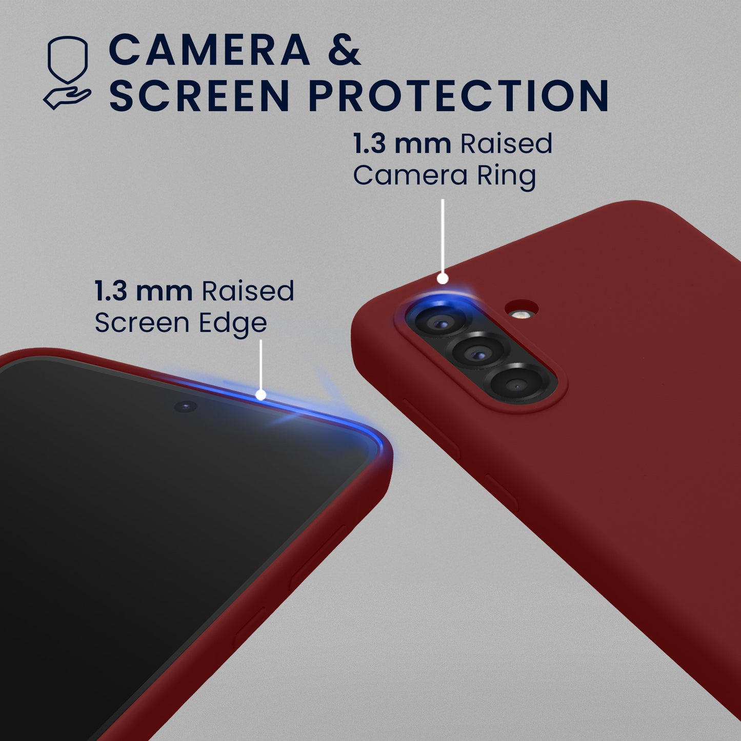 kwmobile Handyhülle mit 2x Displayschutzfolien kompatibel mit Samsung Galaxy A56 5G Hülle - Screen Protector aus gehärtetem Glas - kabelloses Laden - Bordeaux Violett Bordeaux Violett