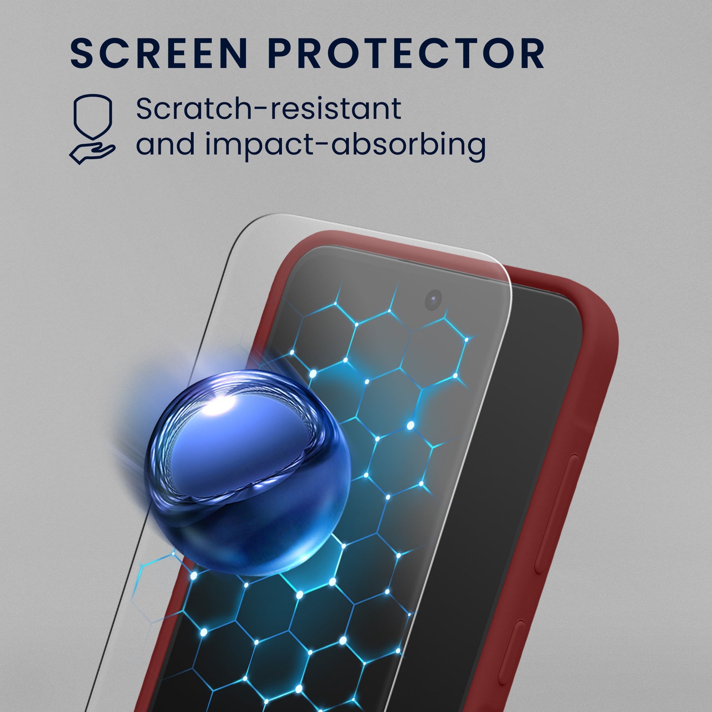 kwmobile Handyhülle mit 2x Displayschutzfolien kompatibel mit Samsung Galaxy A56 5G Hülle - Screen Protector aus gehärtetem Glas - kabelloses Laden - Bordeaux Violett Bordeaux Violett