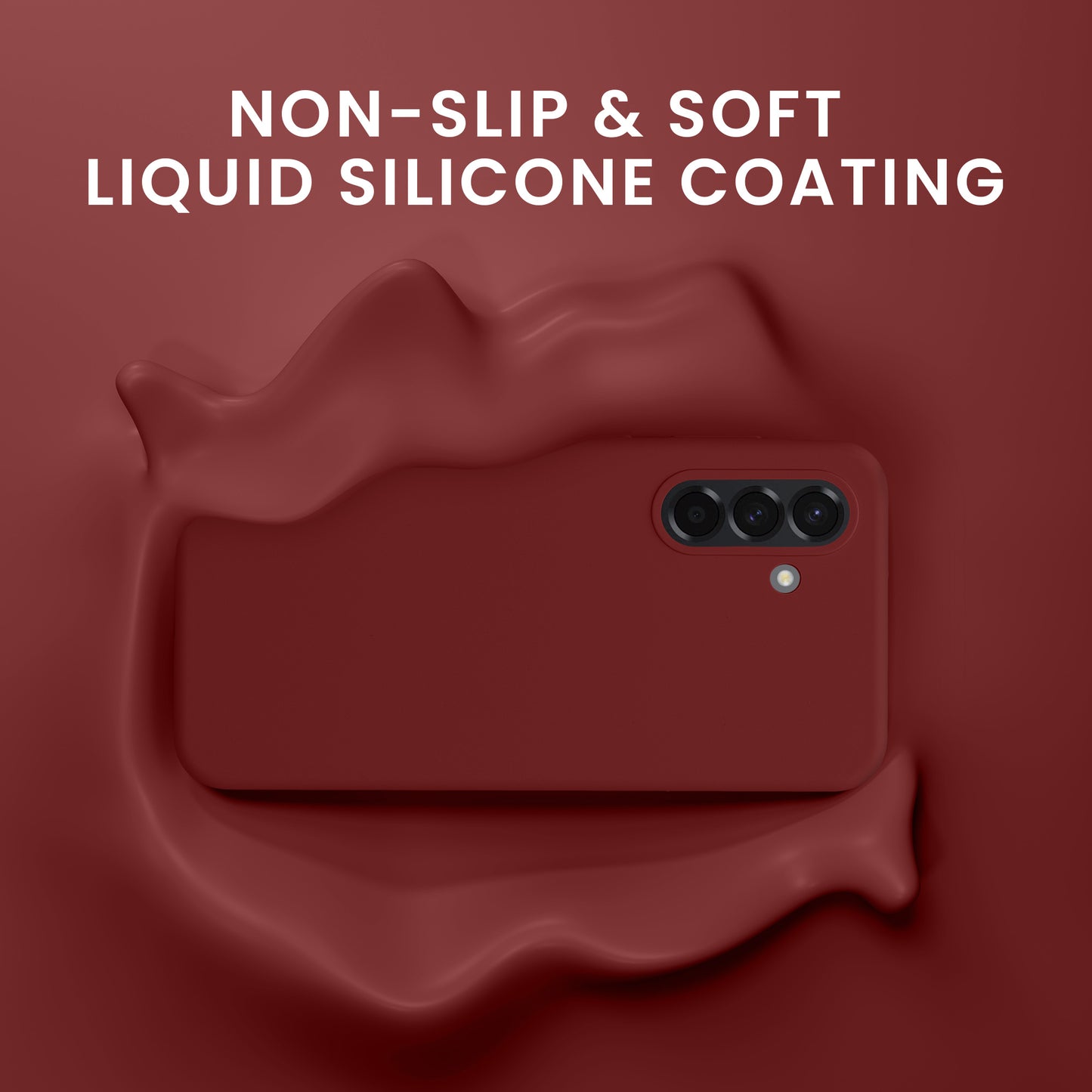 kwmobile Handyhülle mit 2x Displayschutzfolien kompatibel mit Samsung Galaxy A56 5G Hülle - Screen Protector aus gehärtetem Glas - kabelloses Laden - Bordeaux Violett Bordeaux Violett