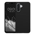 kwmobile Hülle für Samsung Galaxy A18 4G / 5G TPU Case - Handyhülle unterstützt kabelloses Laden, flexible Schutzhülle, gummiertes Cover in Schwarz Schwarz