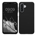 kwmobile Hülle für Samsung Galaxy A18 4G / 5G TPU Case - Handyhülle unterstützt kabelloses Laden, flexible Schutzhülle, gummiertes Cover in Schwarz Schwarz