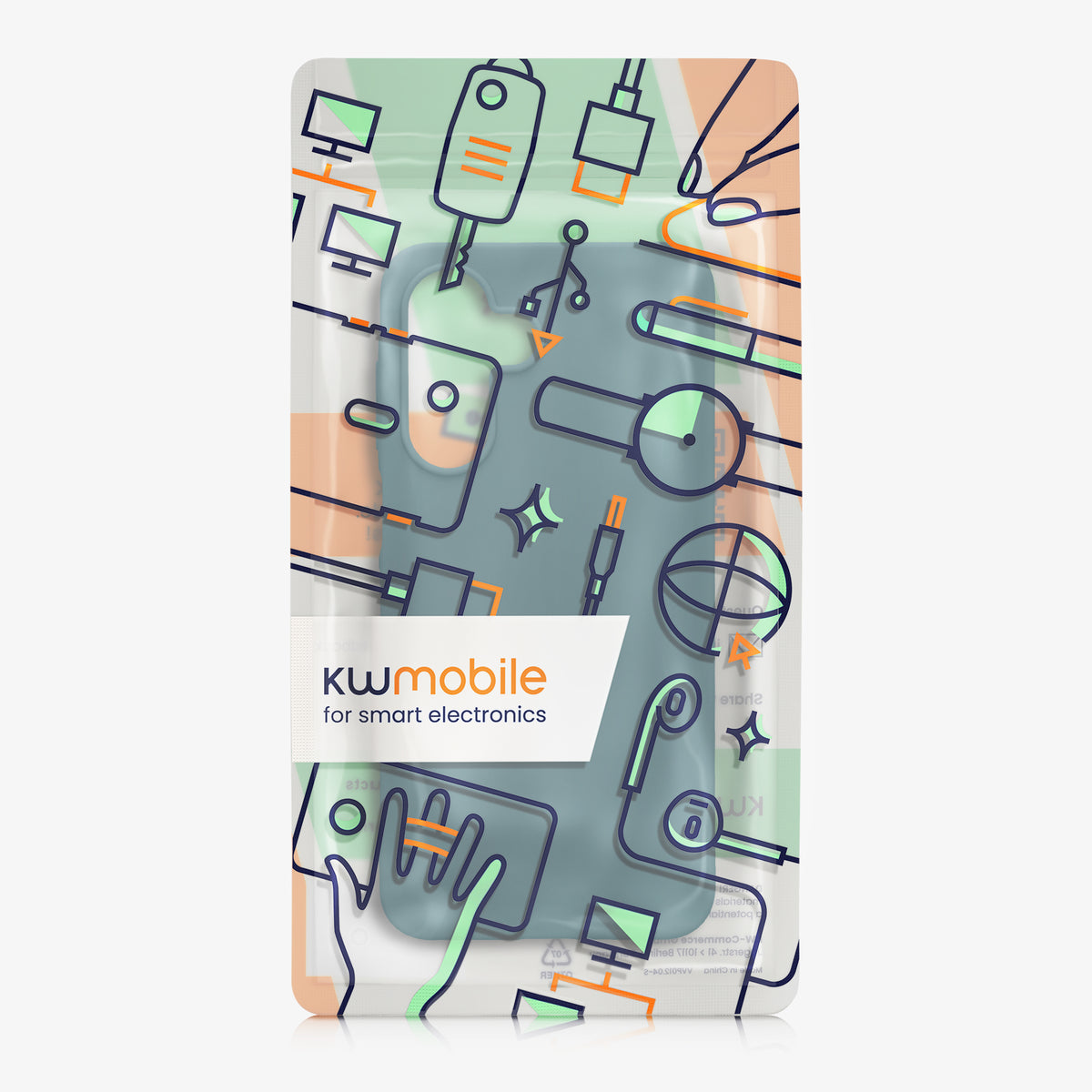 kwmobile Hülle für Samsung Galaxy A18 4G / 5G TPU Case - Handyhülle unterstützt kabelloses Laden, flexible Schutzhülle, gummiertes Cover in Petrol matt Petrol matt