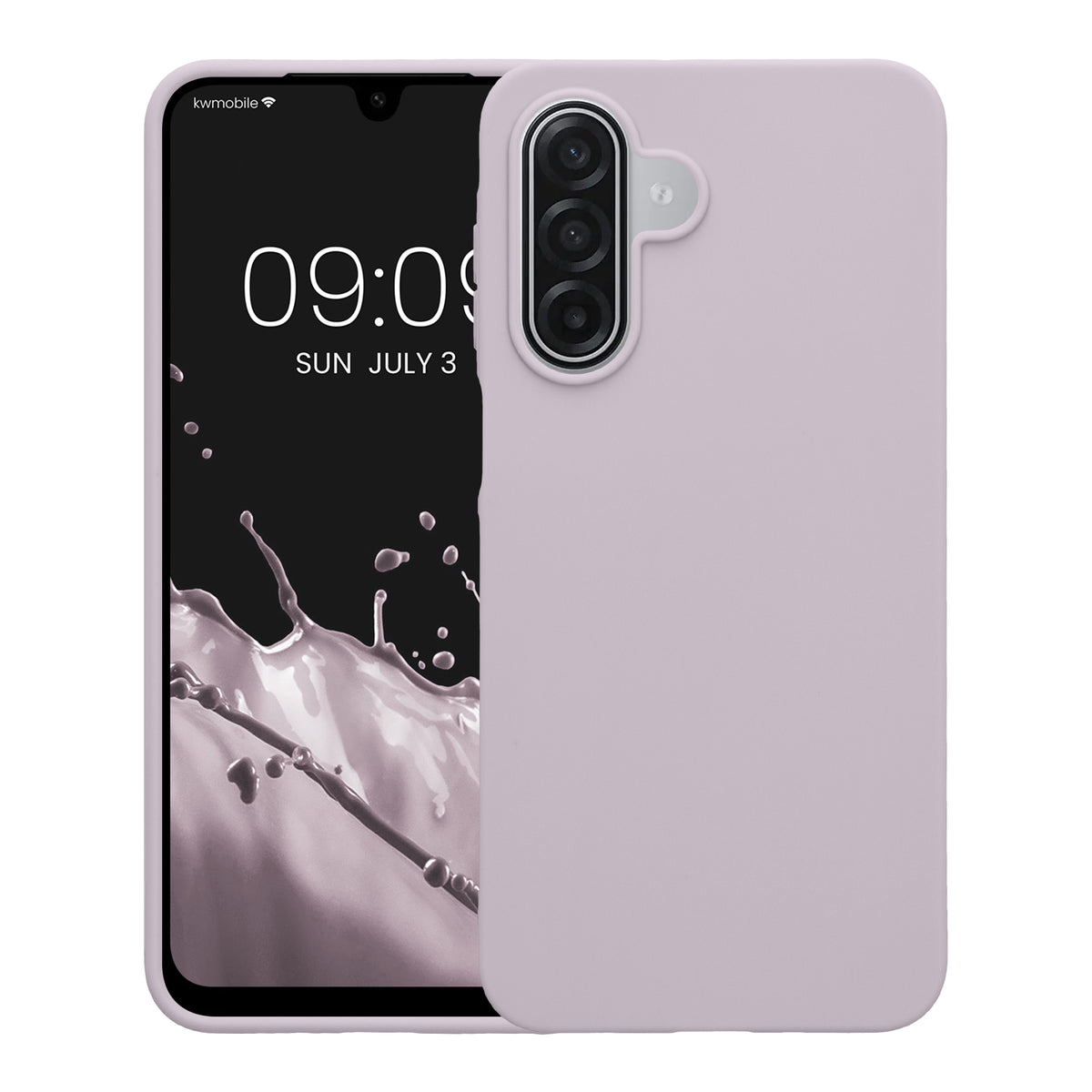 kwmobile Hülle für Samsung Galaxy A18 4G / 5G TPU Case - Handyhülle unterstützt kabelloses Laden, flexible Schutzhülle, gummiertes Cover in Lavendel Lavendel