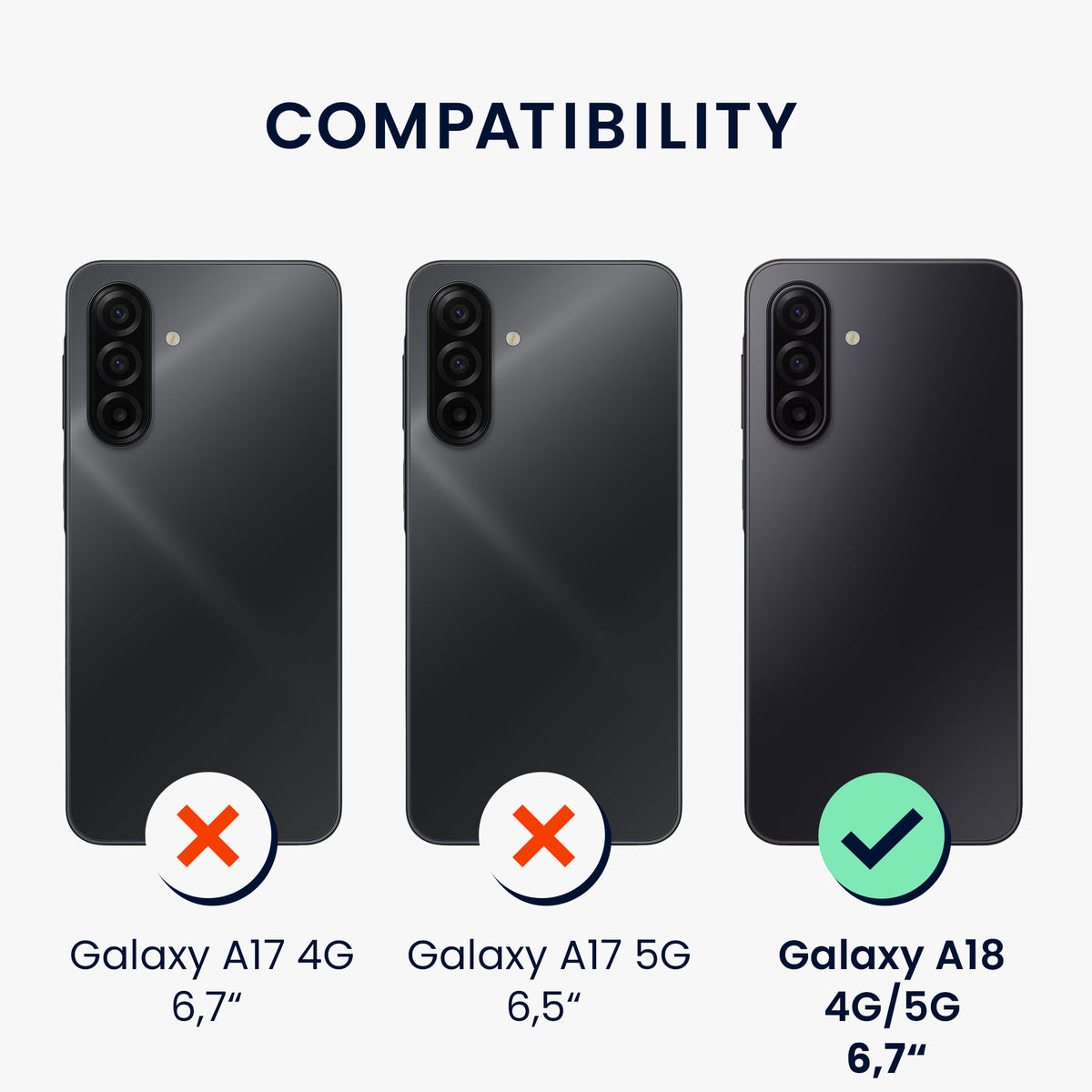 kwmobile Hülle für Samsung Galaxy A18 4G / 5G TPU Case - Handyhülle unterstützt kabelloses Laden, flexible Schutzhülle, gummiertes Cover in Dark Rose Dark Rose