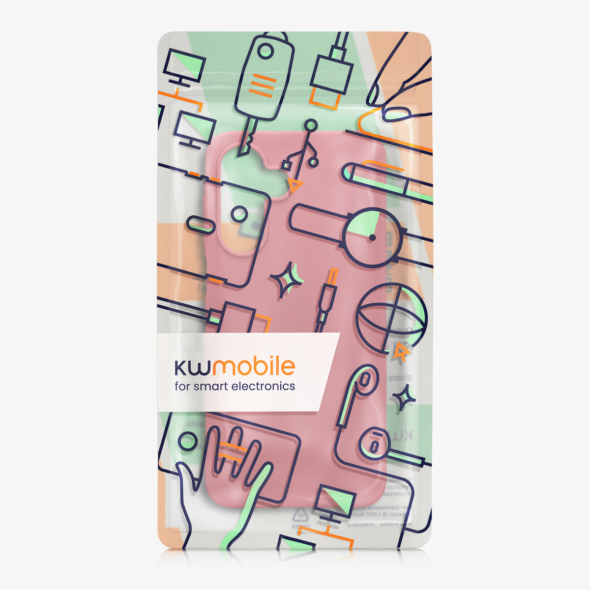 kwmobile Hülle für Samsung Galaxy A18 4G / 5G TPU Case - Handyhülle unterstützt kabelloses Laden, flexible Schutzhülle, gummiertes Cover in Dark Rose Dark Rose