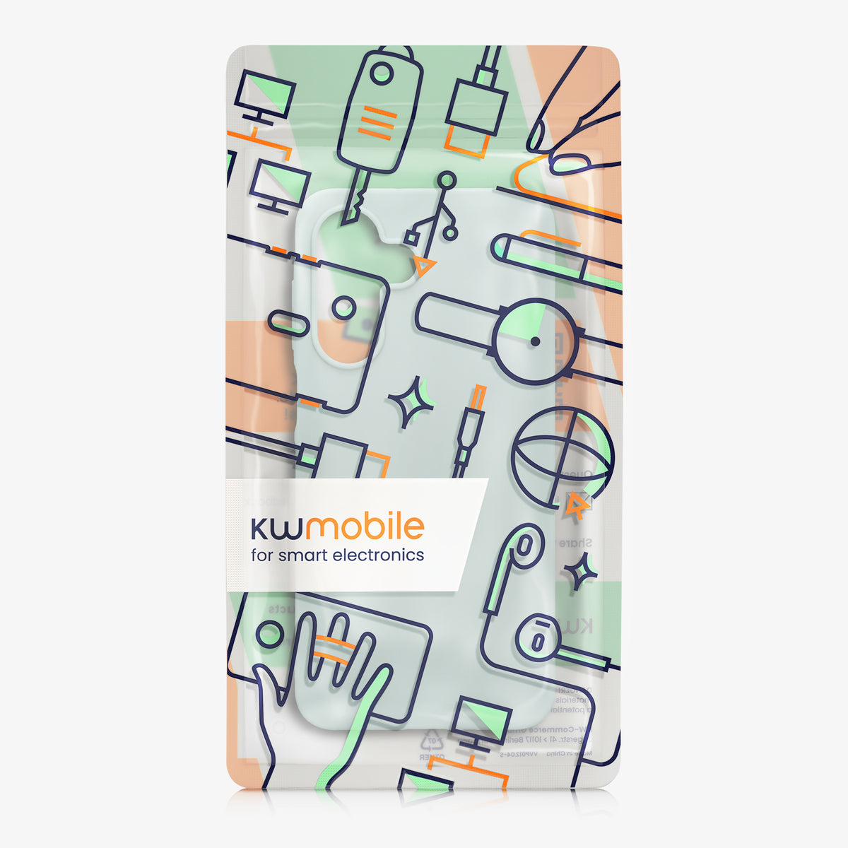 kwmobile Hülle für Samsung Galaxy A18 4G / 5G TPU Case - Handyhülle unterstützt kabelloses Laden, flexible Schutzhülle, gummiertes Cover in Cool Mint Cool Mint