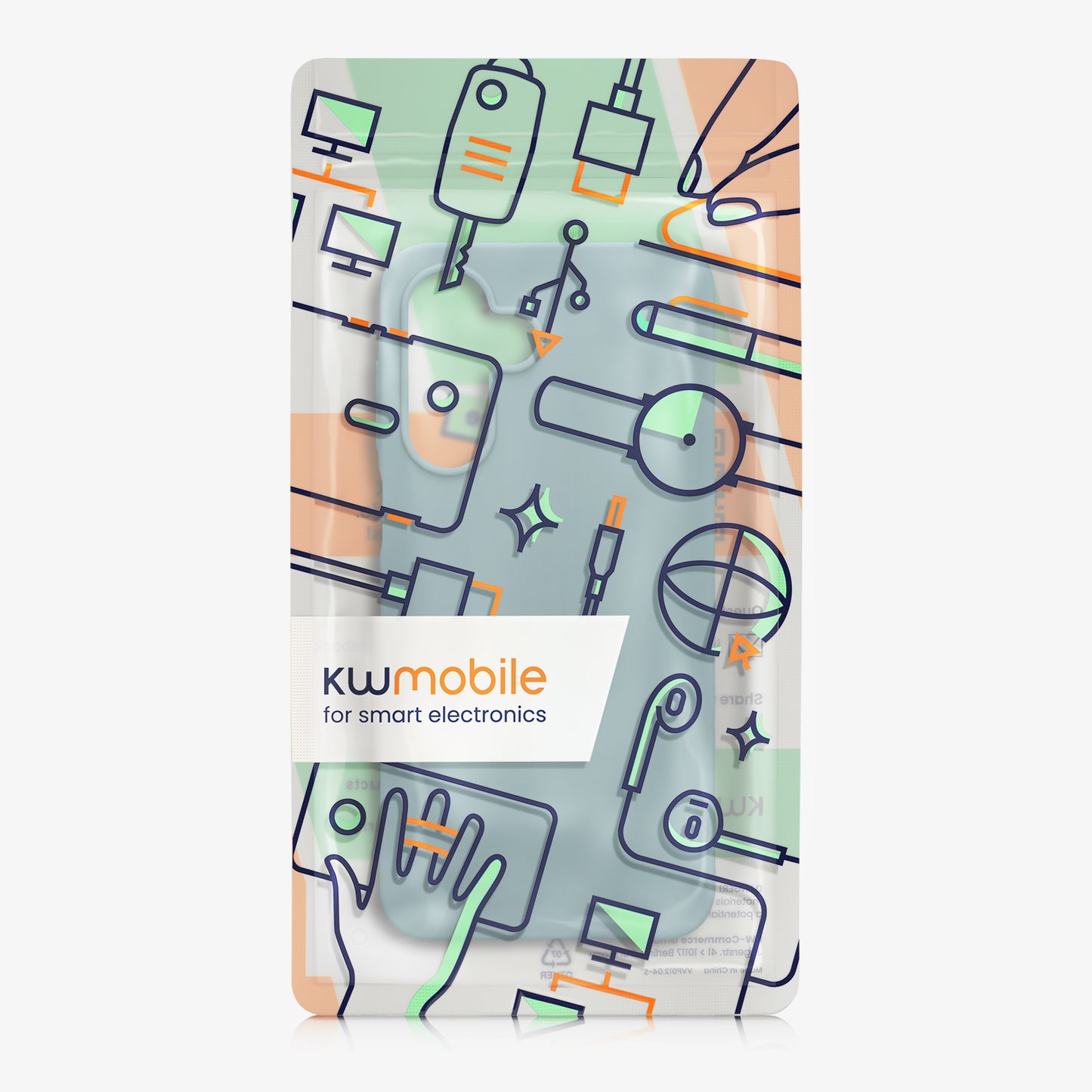 kwmobile Hülle für Samsung Galaxy A18 4G / 5G TPU Case - Handyhülle unterstützt kabelloses Laden, flexible Schutzhülle, gummiertes Cover in Arctic Night Arctic Night