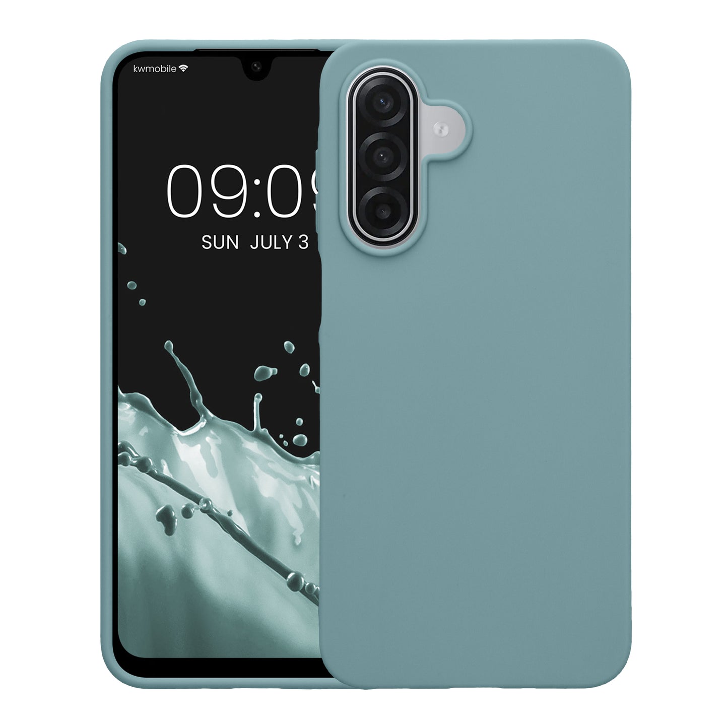 kwmobile Hülle für Samsung Galaxy A18 4G / 5G TPU Case - Handyhülle unterstützt kabelloses Laden, flexible Schutzhülle, gummiertes Cover in Arctic Night Arctic Night