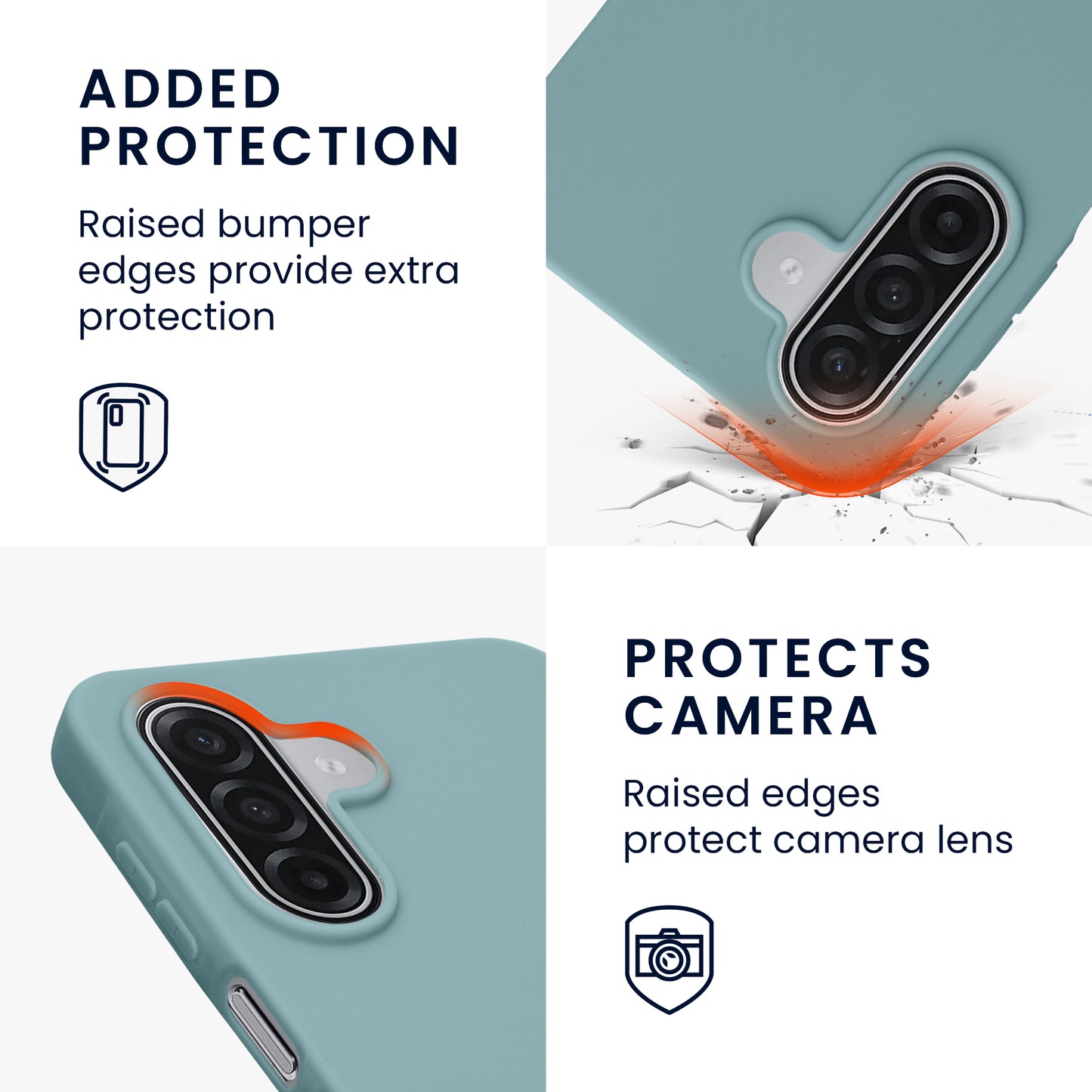 kwmobile Hülle für Samsung Galaxy A18 4G / 5G TPU Case - Handyhülle unterstützt kabelloses Laden, flexible Schutzhülle, gummiertes Cover in Arctic Night Arctic Night