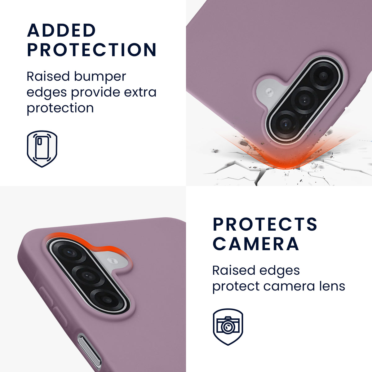 kwmobile Hülle für Samsung Galaxy A18 4G / 5G TPU Case - Handyhülle unterstützt kabelloses Laden, flexible Schutzhülle, gummiertes Cover in Helle Iris Helle Iris