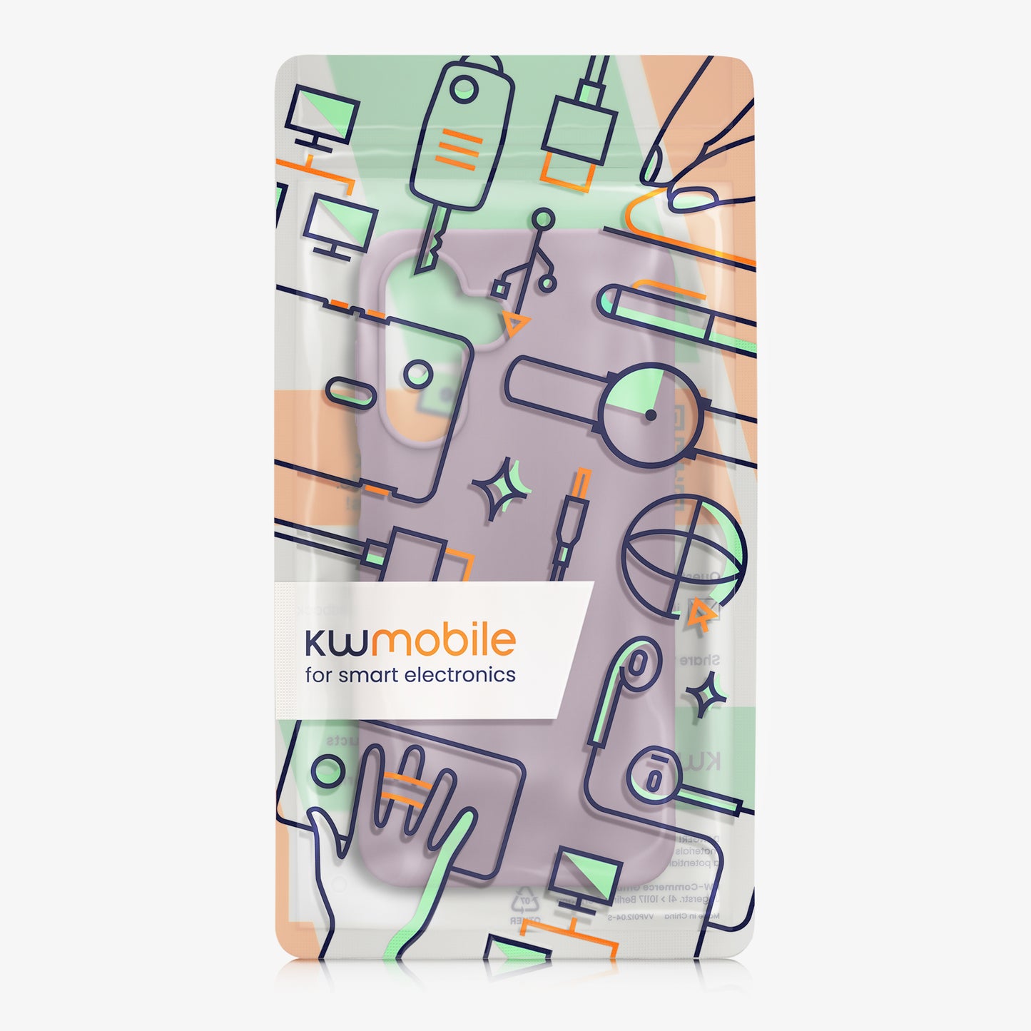 kwmobile Hülle für Samsung Galaxy A18 4G / 5G TPU Case - Handyhülle unterstützt kabelloses Laden, flexible Schutzhülle, gummiertes Cover in Helle Iris Helle Iris