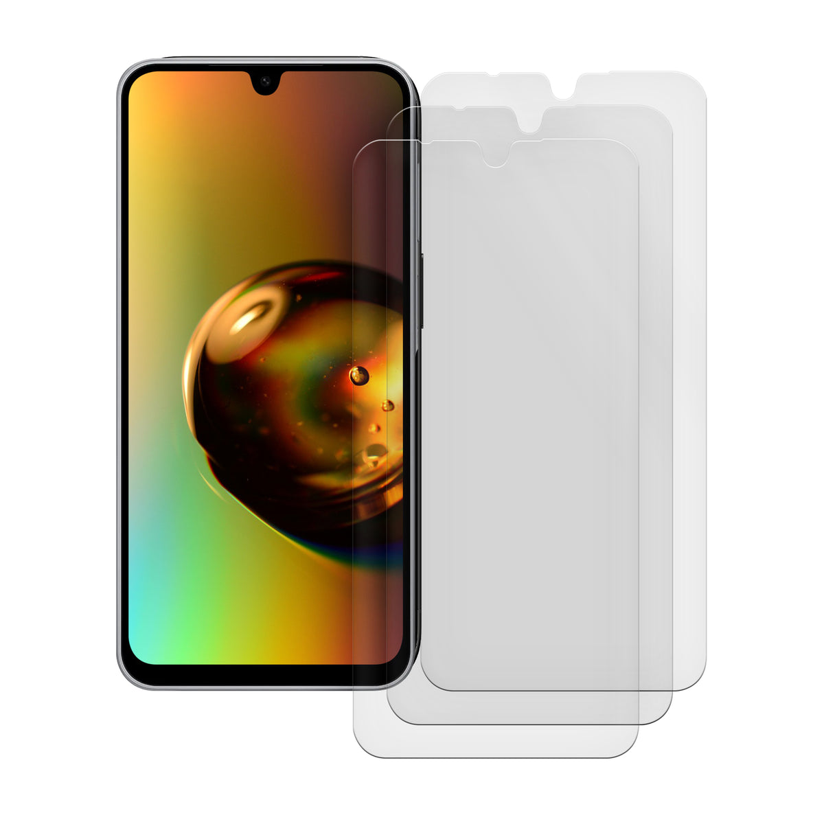 kwmobile 3x Folie matt kompatibel mit Samsung Galaxy A18 4G / 5G - Displayschutzfolie Schutzfolie - Displayschutz Displayfolie entspiegelt Matt Transparent