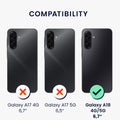 kwmobile Handyhülle für Samsung Galaxy A18 4G / 5G Hülle - Case Silikon - Kabelloses Laden - Schutzhülle Cover in Schwarz Schwarz