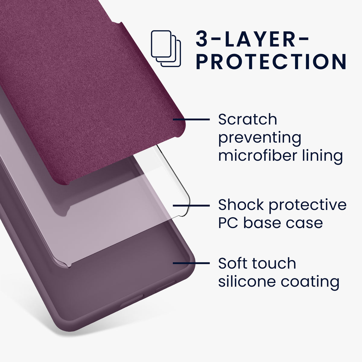 kwmobile Handyhülle für Samsung Galaxy A18 4G / 5G Hülle - Case Silikon - Kabelloses Laden - Schutzhülle Cover in Helle Iris Helle Iris