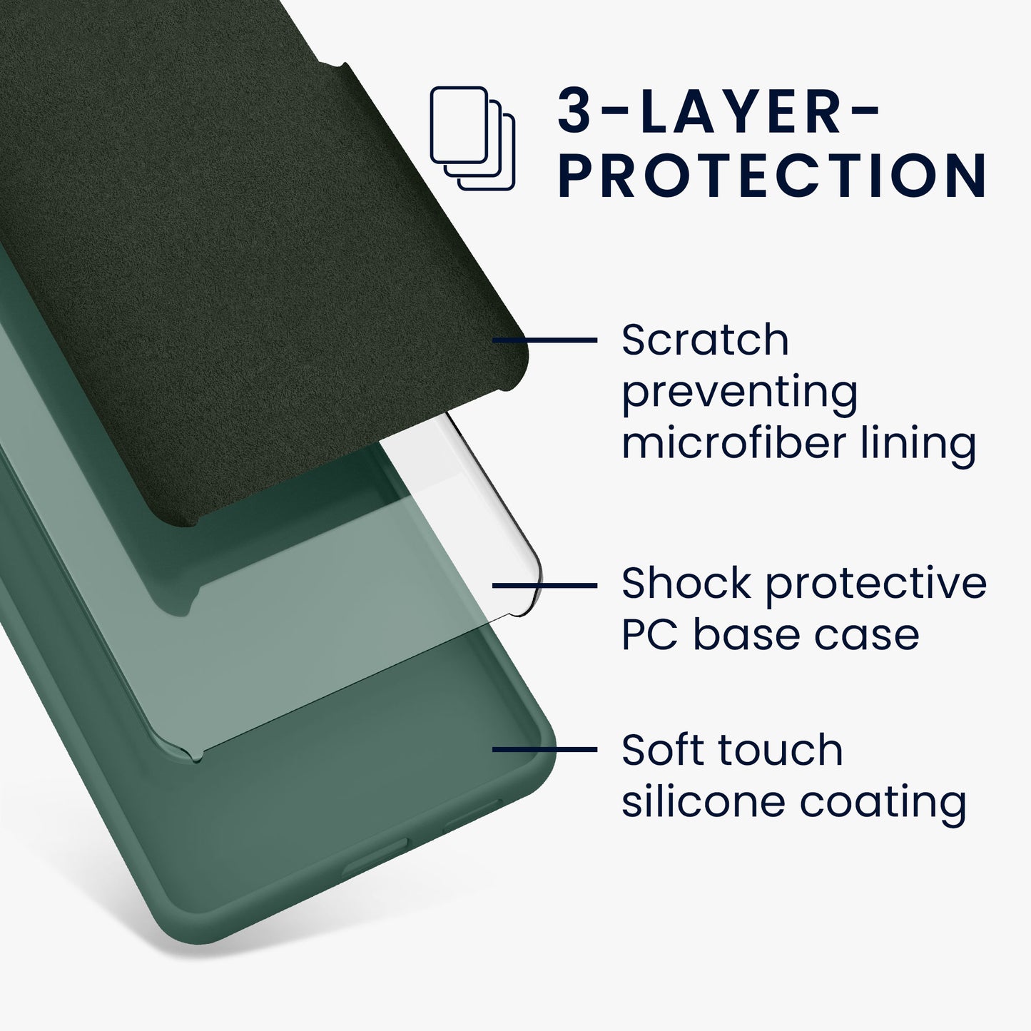 kwmobile Handyhülle für Motorola Moto G14 Hülle - Case Silikon - Kabelloses Laden - Schutzhülle Cover
