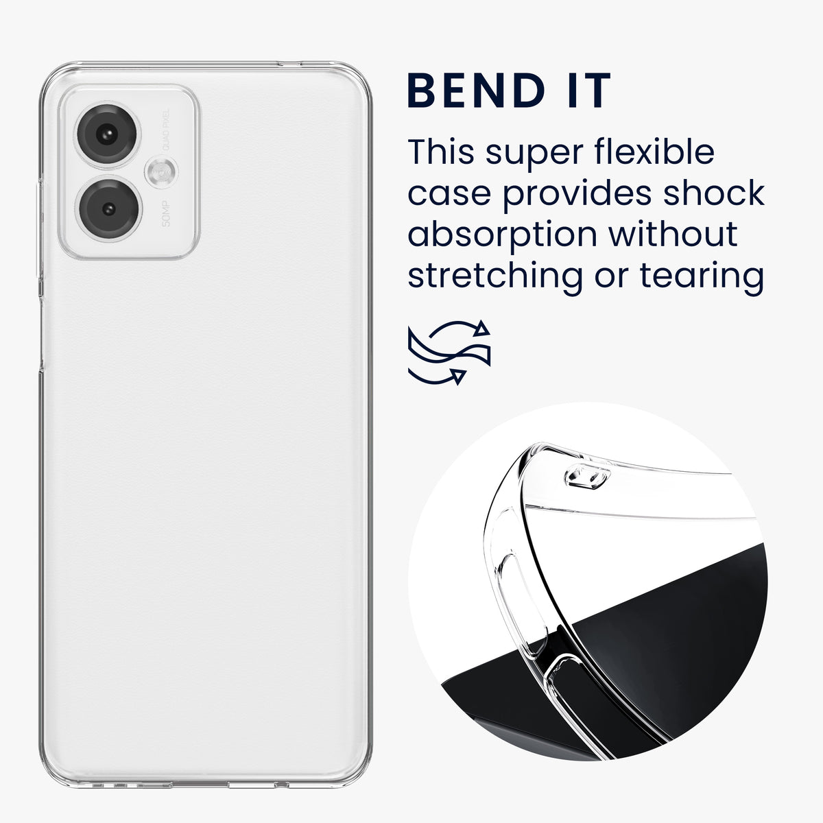 Crystal TPU Case for Motorola Moto G14 Transparent