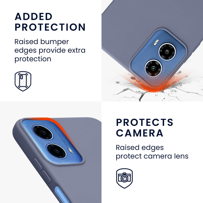 kwmobile Handyhülle für Motorola Moto G34 5G - Kabelloses Laden - Schutzhülle Cover