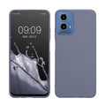 kwmobile Handyhülle für Motorola Moto G34 5G Hülle - TPU Case - Kabelloses Laden - Schutzhülle Cover in Lavendelgrau Lavendelgrau  