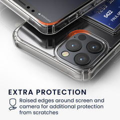 iPhone 12 / iPhone 12 Pro Phone Case Clear with Card Slot