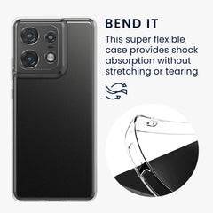Motorola Edge 50 Pro Transparent TPU Phone Case