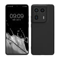 kwmobile Handyhülle für Motorola Edge 50 Ultra Hülle - weiches Handy Silikon Case - Schutzhülle Cover - Schwarz matt Schwarz matt  