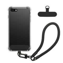 Silicone Phone Case with Detachable Wrist Strap + 2x Pads for Apple iPhone SE (2022 / 2020) / iPhone 8 / 7