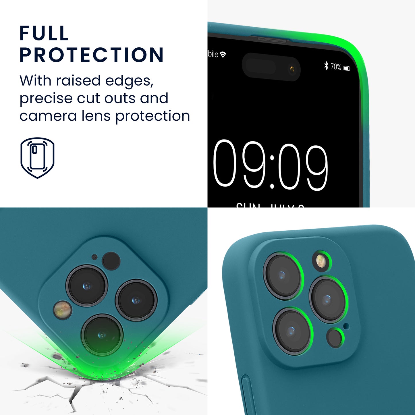 kwmobile Handyhülle für Apple iPhone 16 Pro Max Hülle - gummierte Handy Silikon Case für iPhone 16 Pro Max - Schutzhülle Cover
