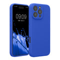 kwmobile Handyhülle für Apple iPhone 16 Pro Max Hülle - gummierte Handy Silikon Case für iPhone 16 Pro Max - Schutzhülle Cover - Baltik Blau Baltik Blau  