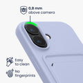 kwmobile Handyhülle für Apple iPhone 16 Hülle mit Kartenfach - Schutzhülle Cover