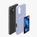 kwmobile Handyhülle für Apple iPhone 16 Hülle mit Kartenfach - Schutzhülle Cover