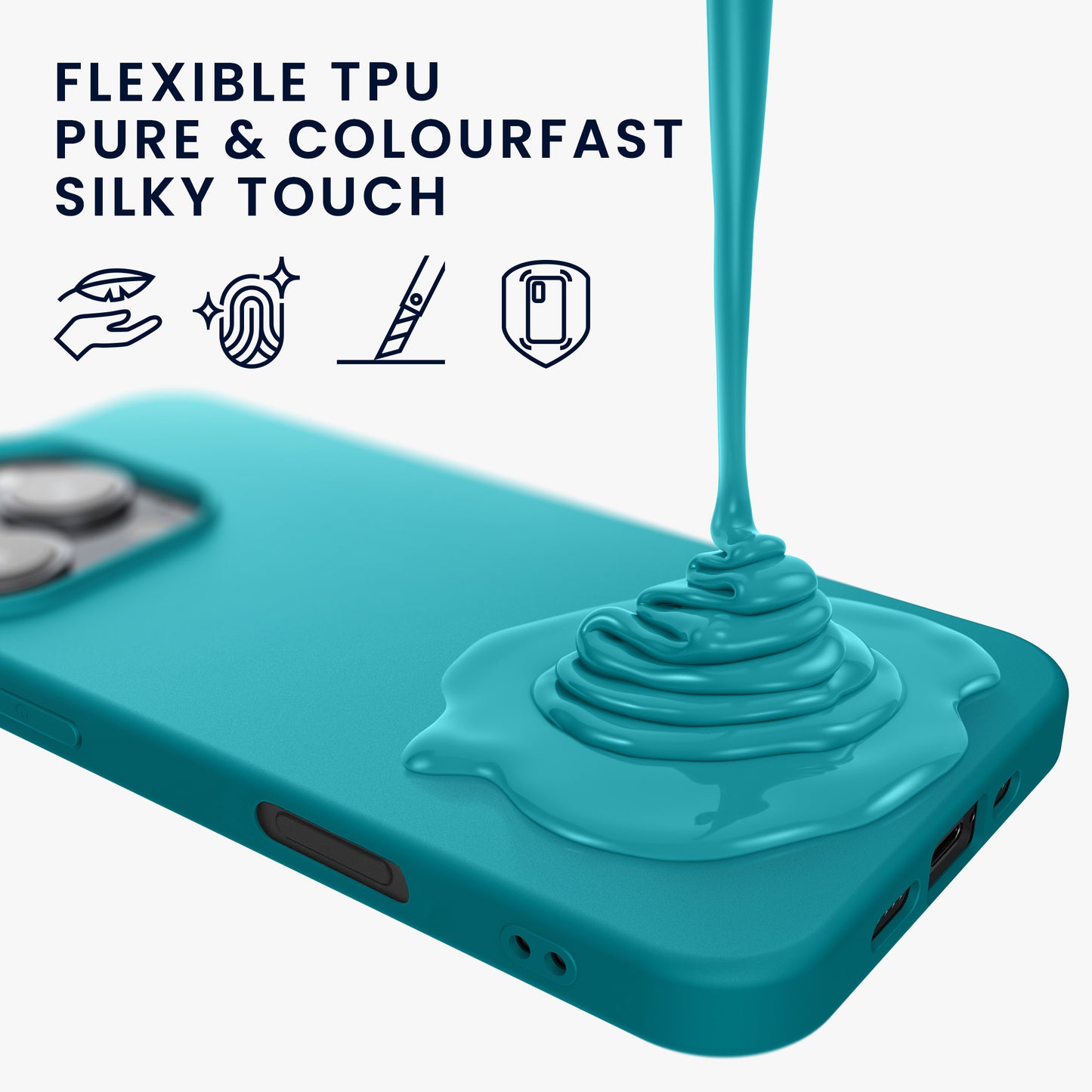 kwmobile Handyhülle für Apple iPhone 16 Pro - Schutzhülle Cover - Kabelloses Laden