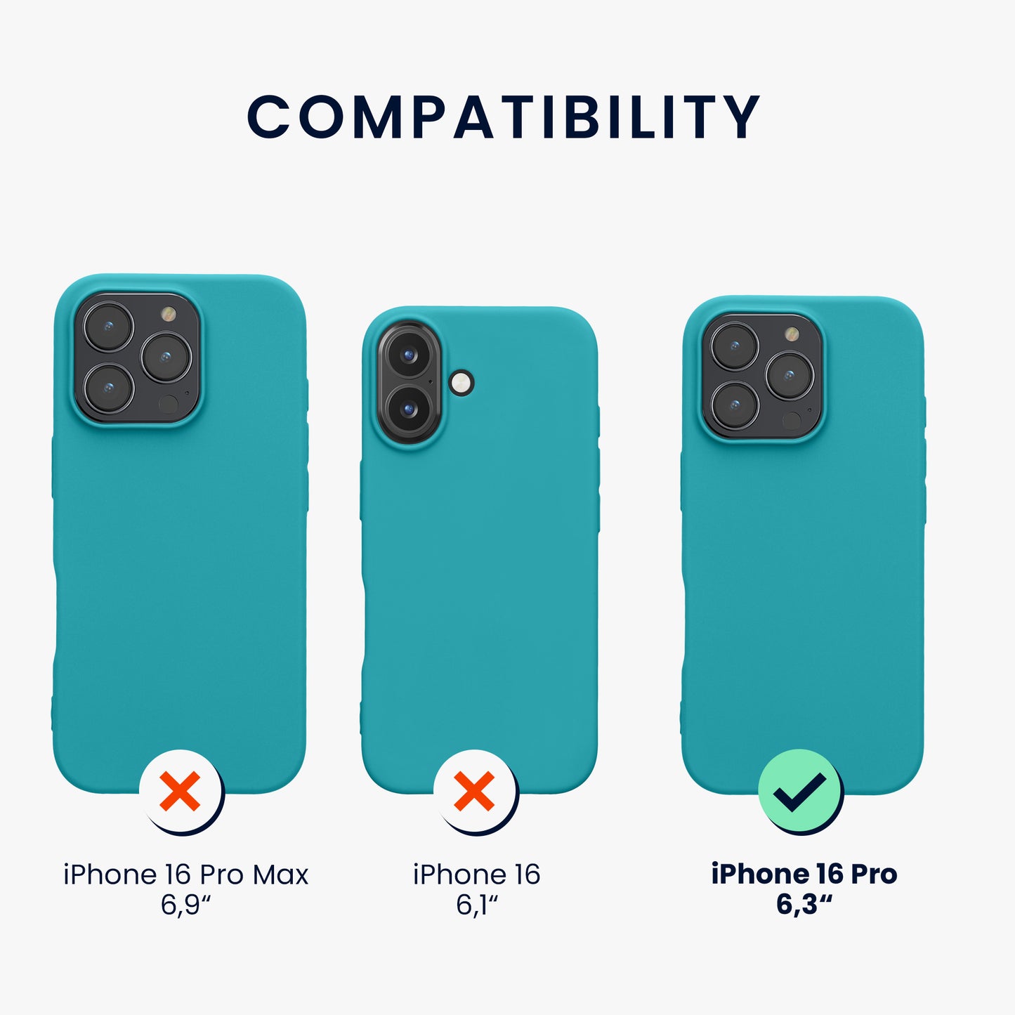 kwmobile Handyhülle für Apple iPhone 16 Pro - Schutzhülle Cover - Kabelloses Laden