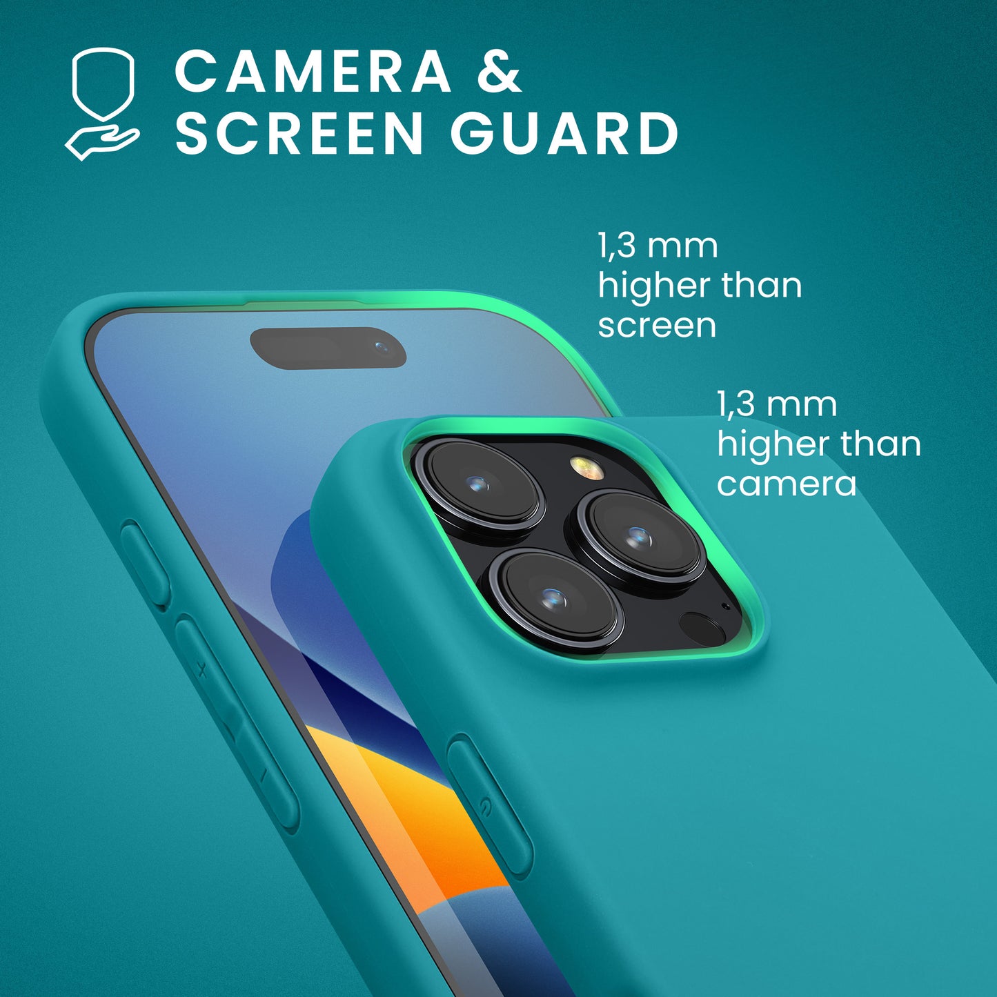 kwmobile Handyhülle für Apple iPhone 16 Pro - Schutzhülle Cover - Kabelloses Laden