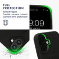 kwmobile Handyhülle für Apple iPhone 16 Hülle - Silikon Case mit Fingerhalter und Stand - Schutzhülle Cover