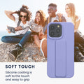 kwmobile Handyhülle für Apple iPhone 16 Pro Max - Schutzhülle Cover mit Fingerhalter und Stand