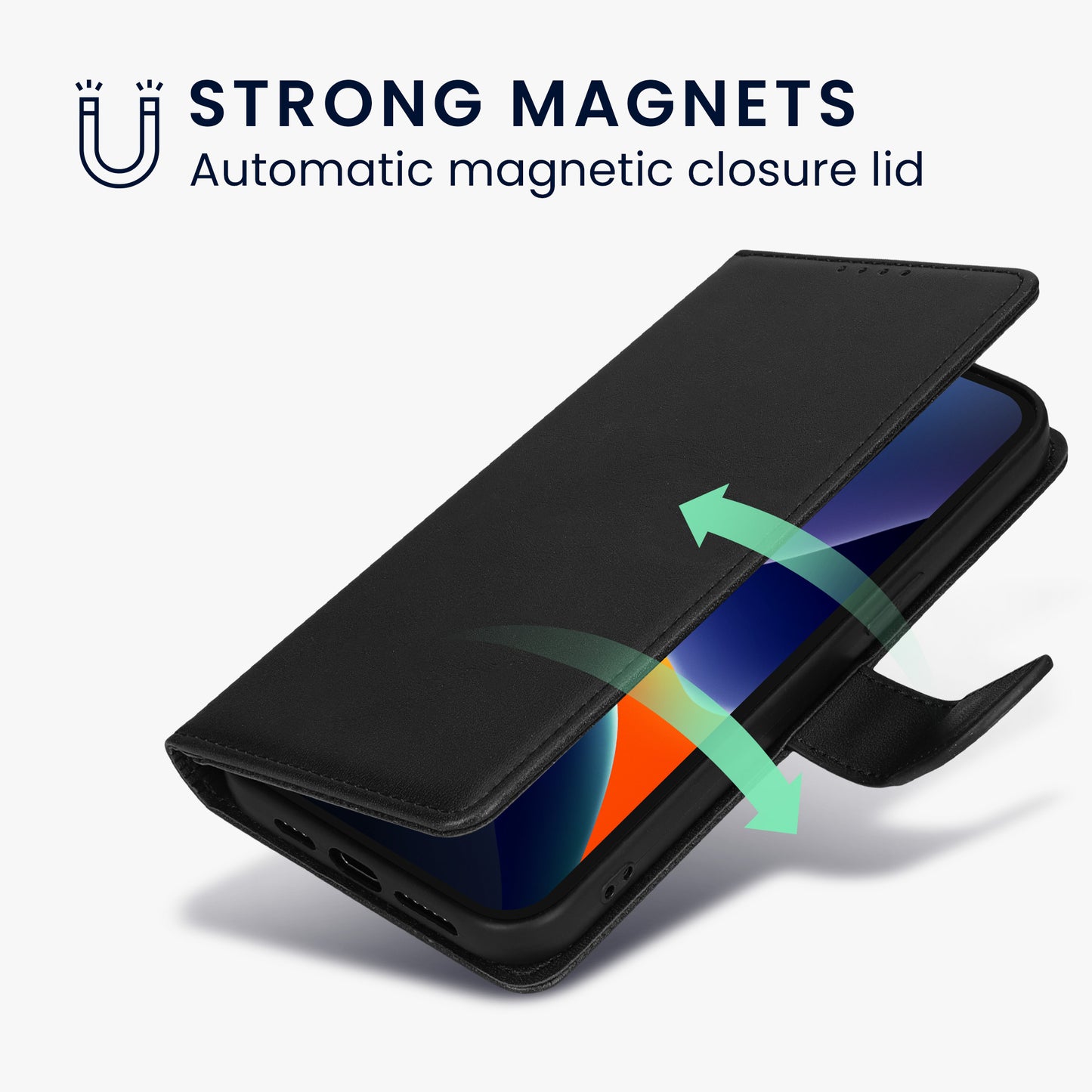 kwmobile Kunstleder Handyhülle kompatibel mit Apple iPhone SE (2022) / SE (2020) / 8 / 7 Hülle - Brieftaschen Schutzhülle aus PU-Leder mit Displayschutz und RFID-Schutz