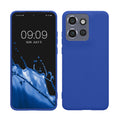 kwmobile Handyhülle für Motorola Edge 60 Neo / Edge 50 Neo / ThinkPhone 25 Hülle - TPU Case - Kabelloses Laden - Schutzhülle Cover in Baltik Blau Baltik Blau  