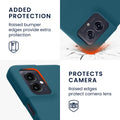 kwmobile Handyhülle für Motorola Moto G55 5G Hülle - Case Silikon - Kabelloses Laden - Schutzhülle Cover