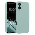 kwmobile Handyhülle für Apple iPhone 16 Plus Hülle - gummierte Handy Silikon Case für iPhone 16 Plus - Schutzhülle Cover - Mintgrün Mintgrün  