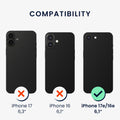 iPhone 17e / iPhone 16e Silikon Handyhülle Braun KWM000022YI001C