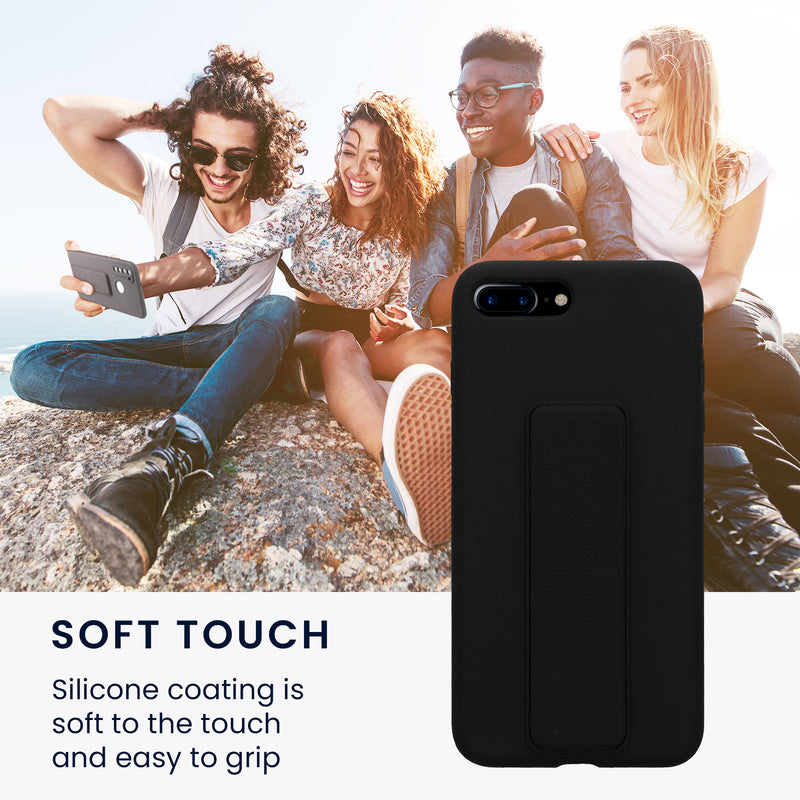 kwmobile Handyhülle für Apple iPhone 7 Plus / iPhone 8 Plus Hülle mit Fingerhalter und Stand - Schutzhülle Cover