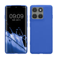 kwmobile Handyhülle für Motorola Edge 60 Pro Hülle - TPU Case - Kabelloses Laden - Schutzhülle Cover in Baltik Blau Baltik Blau  
