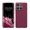 kwmobile Handyhülle für Motorola Edge 60 Pro Hülle - TPU Case - Kabelloses Laden - Schutzhülle Cover in Magenta Lila Magenta Lila  