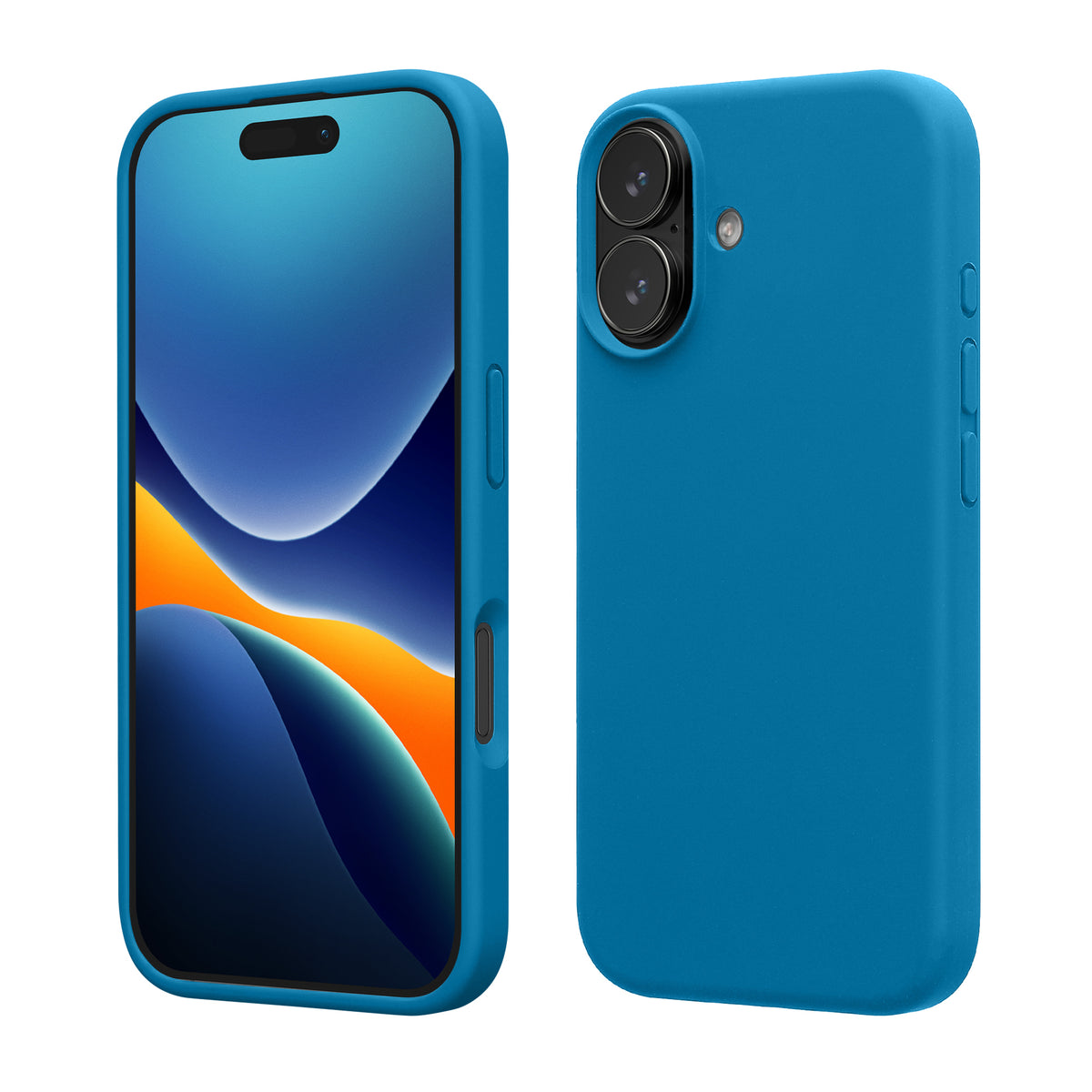 kwmobile Handyhülle für iPhone 17 Hülle, für iPhone 17 Case - Hülle Silikon - kabelloses Laden - Karibikblau Karibikblau