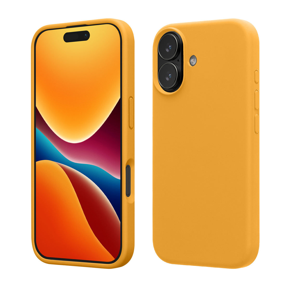 kwmobile Handyhülle für iPhone 17 Hülle, für iPhone 17 Case - Hülle Silikon - kabelloses Laden - Mango Mango
