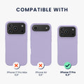 kwmobile Handyhülle für iPhone 17 Pro Case - Hülle Silikon - kabelloses Laden