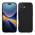 kwmobile Hülle kompatibel mit iPhone 17 Hülle - Weiche und schlanke TPU Silikon Handyhülle - Stoßabsorbierendes Flexibles Case - Schwarz matt Schwarz matt  