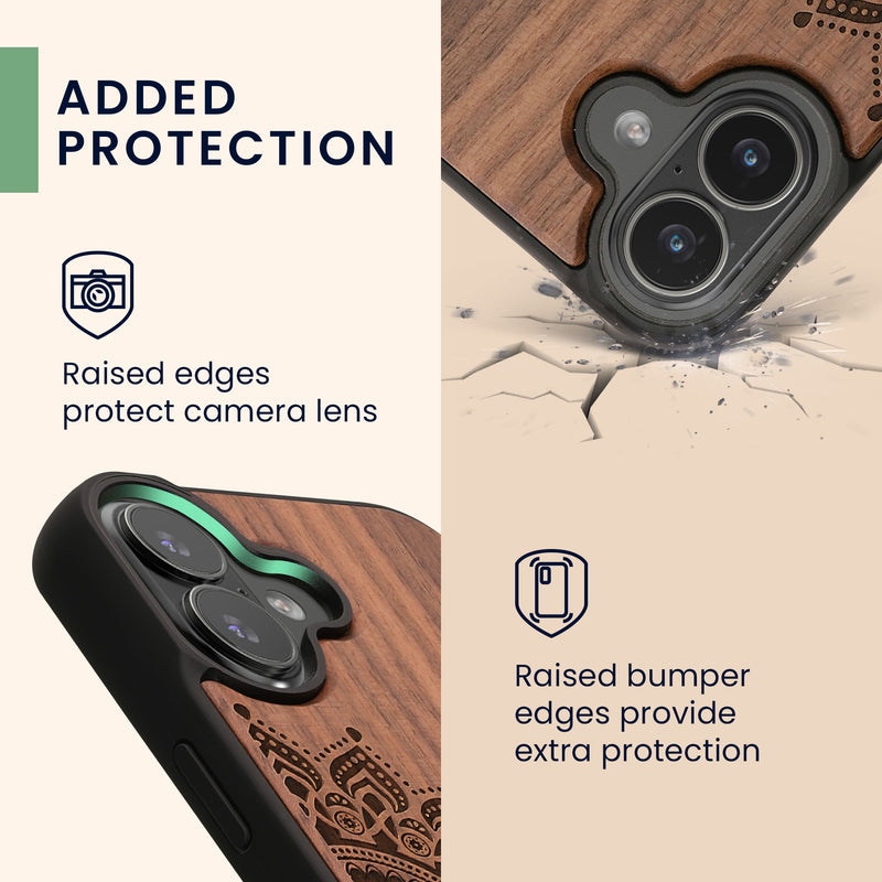kwmobile Hülle kompatibel mit iPhone 17 Hülle - Handy Cover - TPU Handyhülle Kompass Vintage
