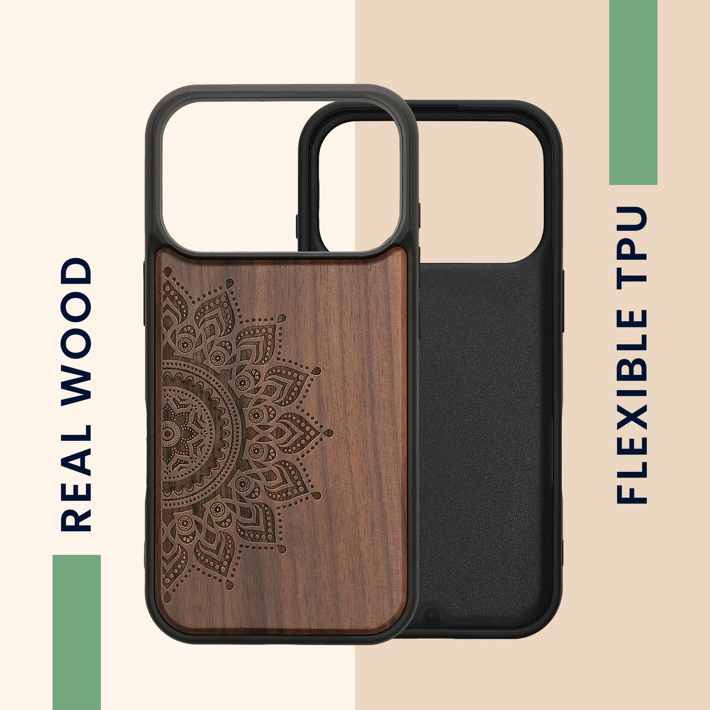 kwmobile Hülle kompatibel mit iPhone 17 Pro Hülle - Handy Cover - TPU Handyhülle Kompass Vintage