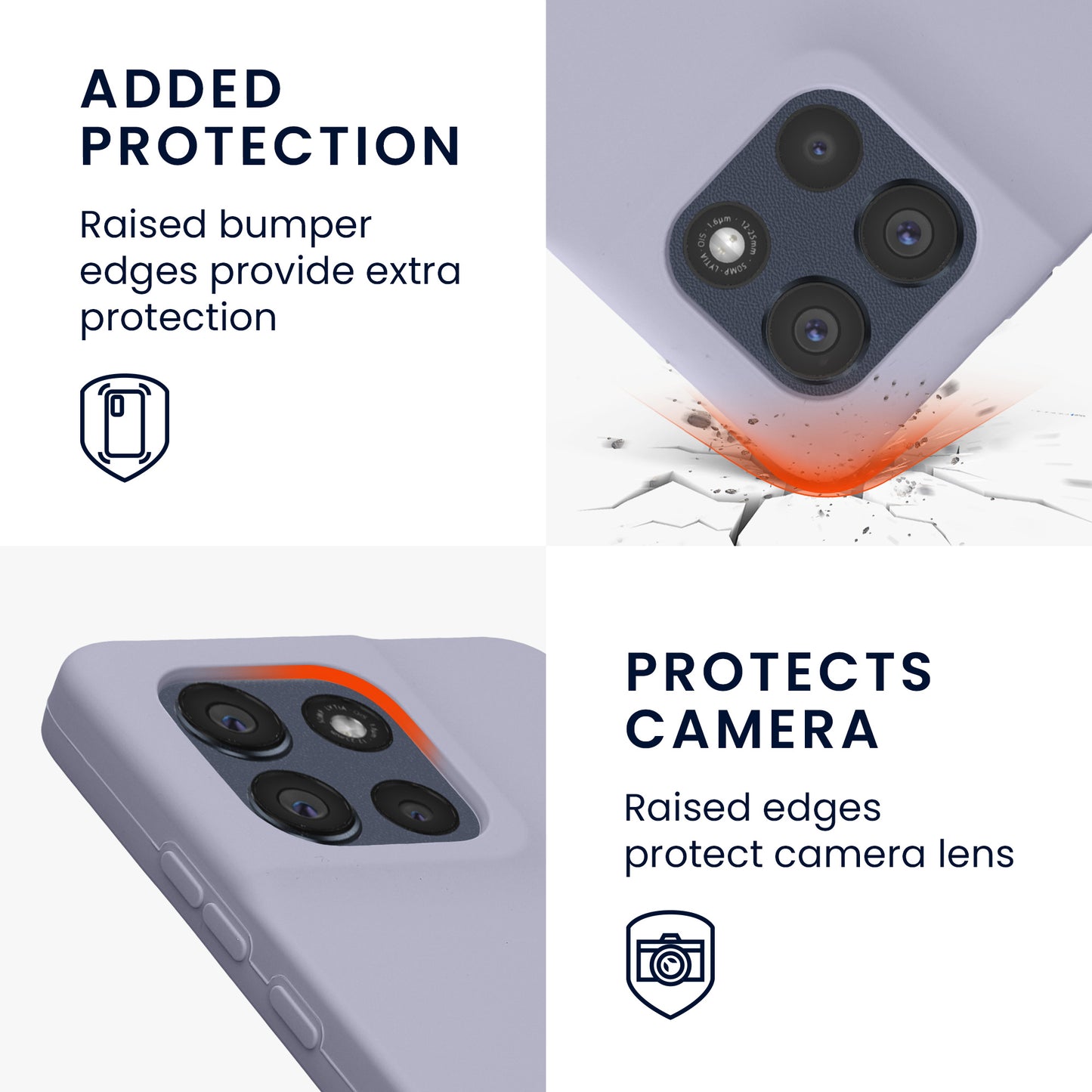 kwmobile Handyhülle für Motorola Moto G86 5G - Case Silikon - Kabelloses Laden - Schutzhülle Cover